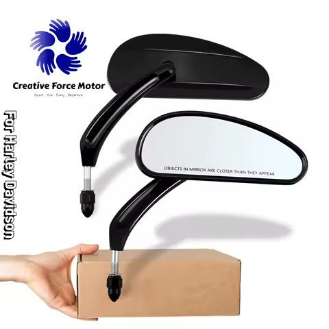 5/16" handlebar motorcycle mirrors 8mm bike rear view mirror For Harley Davidson Sportster 1200 883 Road King Street Glide Dyna