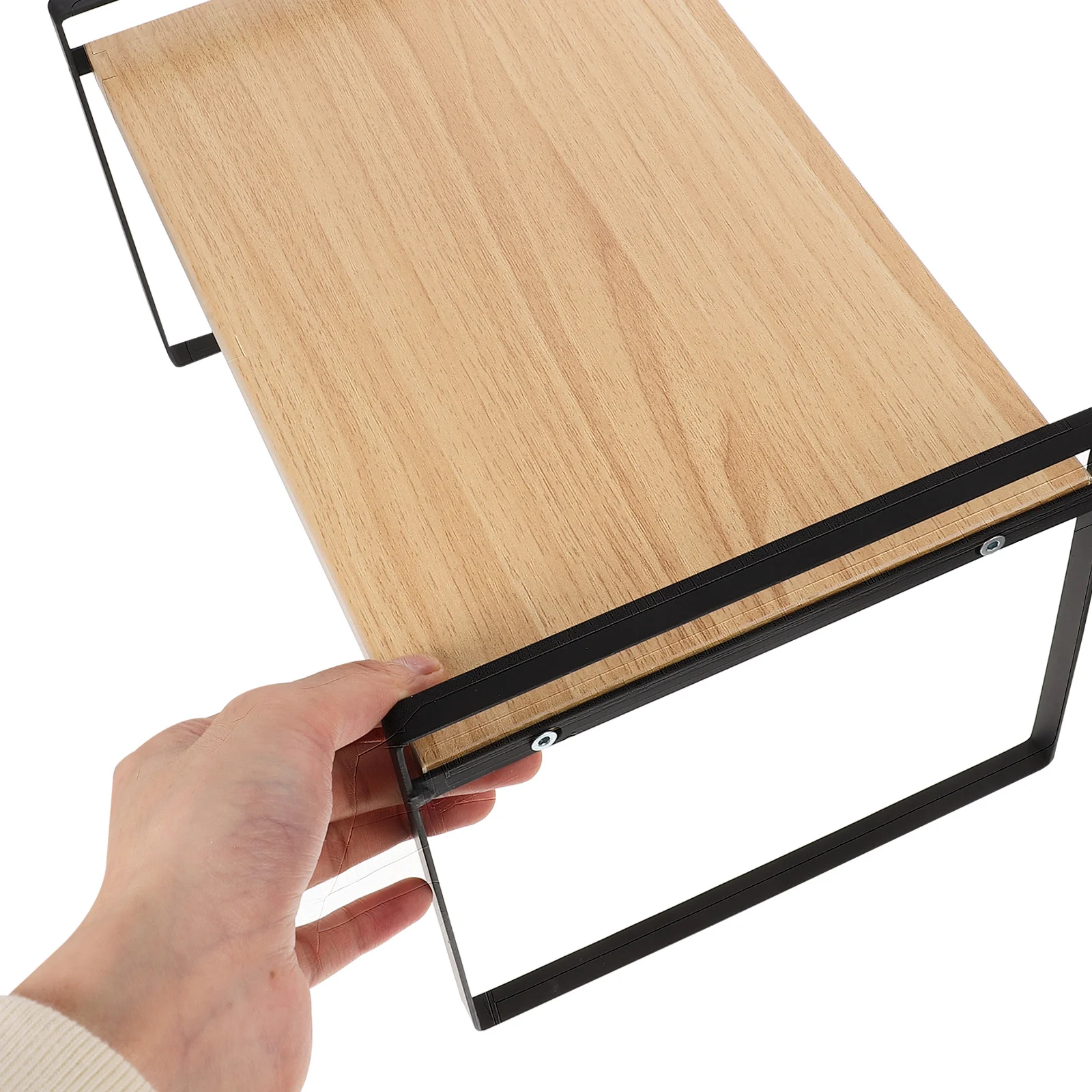 Organizador de escritorio de hierro, estante de almacenamiento de oficina, diseño Simple y elegante, soporte para libros de larga duración, organizador de escritorio, estante de almacenamiento para dormitorio