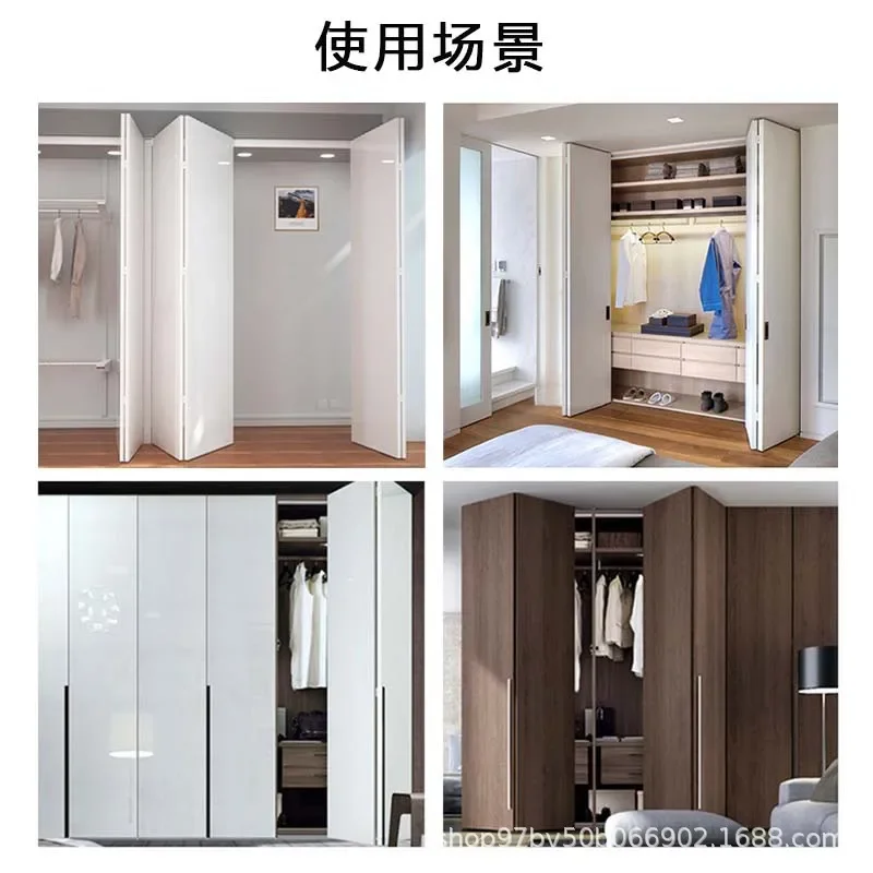 Folding door accessories cloakroom sliding sliding door aisle door cabinet hanging roller skating track hardware