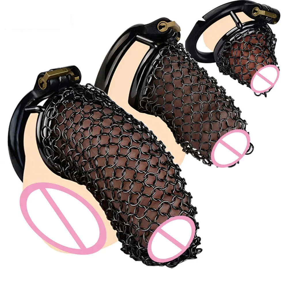 Mesh Chastity Cage Anti Removal정조대BDSM Male Chastity Device Mens Underpant Erection Denial Cock Lock for the Penis Sex Toys Shop