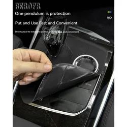 Car Central Control Panel Button Key Silicone Sticker Protective Pad Console Trim For BMW 3 4 series G20 G21 i3 2023 A style