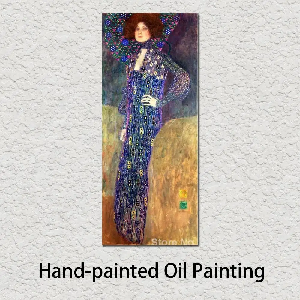 

Gold Paintings Emilie Floege Gustav Klimt Reproduction Art Oil on Canvas High Quality Hand Painted