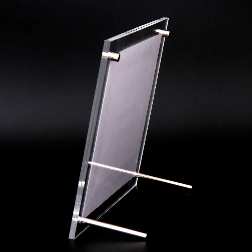 شاشة عرض سطح المكتب البلاستيكية بإطار صور أكريليك مقاس A4