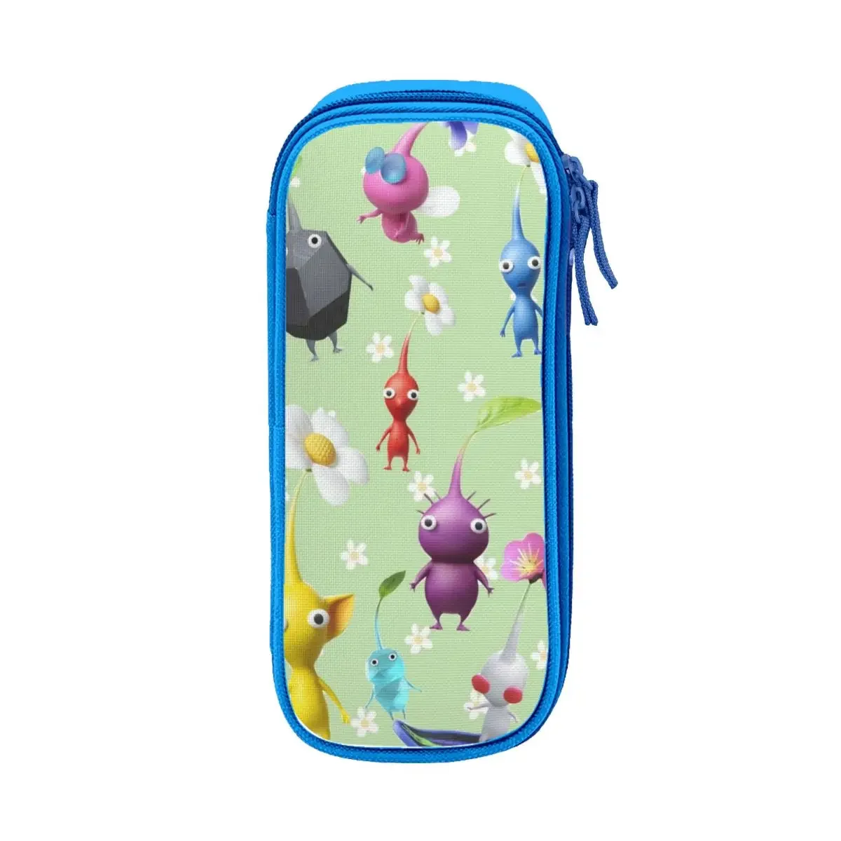 Fun Game Cartoon Cute Pikmin Pencil Case Pencil Box Pen Box for Student Large Storage Bags School Supplies Zipper Stationery