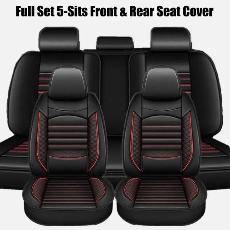 5-Seat Universal Cover Leather Full Coverage Set Front Rear Cushion For NISSAN Murano 2011-2023 Car Accessories