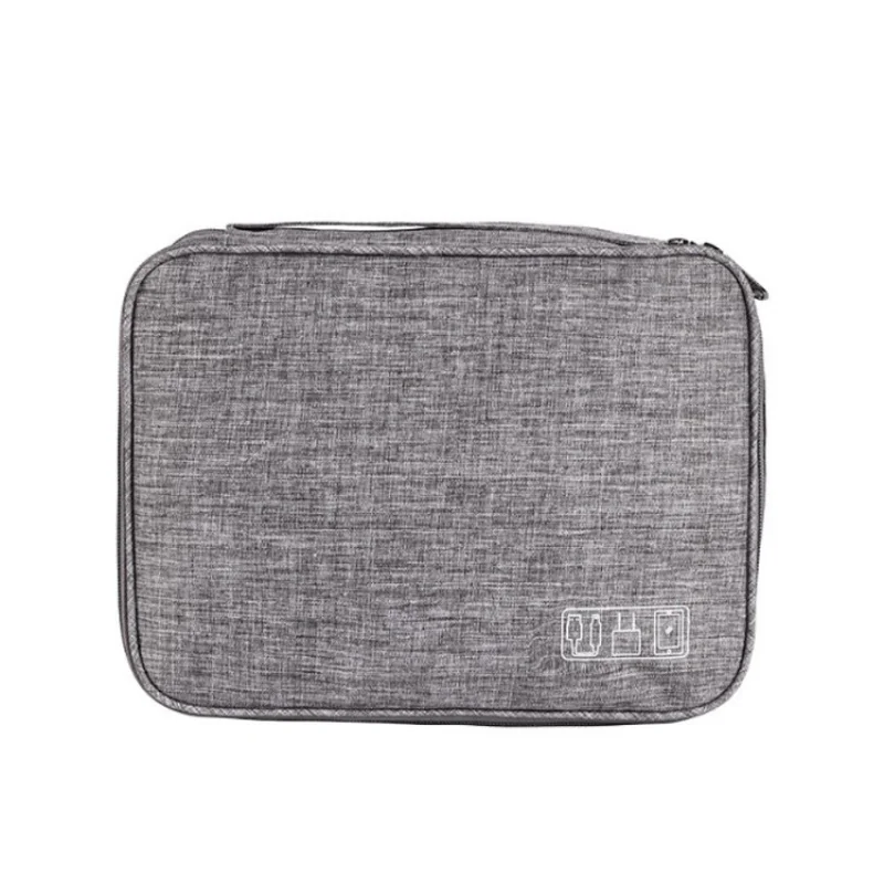 New Three-Layer Electronic Storage Bag, Ionic Polyester Multi-Function Digital Bag, Data Cable Power Bank Storage Bag