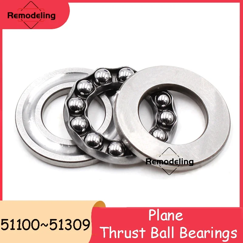 1pcs Plane Thrust Ball Bearings 51100 51200 51104 51204 51304 51105 51205 51305 51106 51206 51306 Flat Roller Ball Bearings