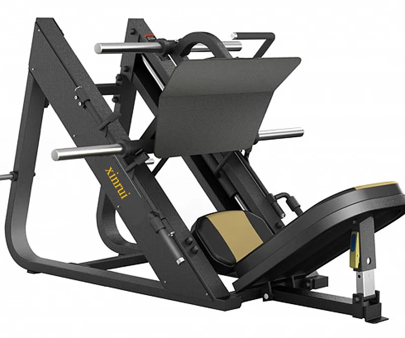 Commercial Gym Equipment Strength Training Weight Plate Loading Linear Incline Leg Press Machine 45 Degree Leg Press