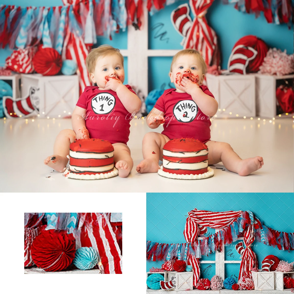 

Window Banner Hanging Backgrounds Cake Smash Kids Adult Photography Props Child Baby Decors Studio Photo Backdrops