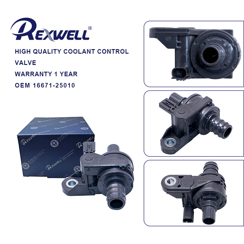 16671-25010 Heater and coolant water control valve for Camry, RAV4, Asian Dragon, Lexus ES (A25A, M20A engines)