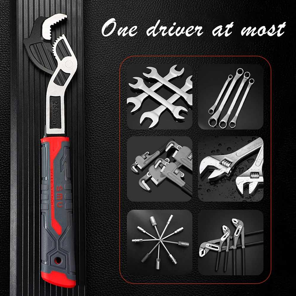 Multifunctional Self-Locking Pipe Wrench Universal Fast Self-Locking Wrench Tool Maintenance Tool For Valves Pipes Install