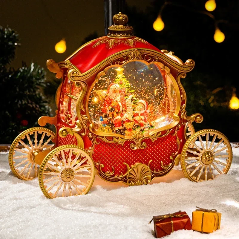 

Christmas Gift Santa Tree Small Night Lamp Storm Lantern Decoration Decoration Creative Gift Set Bag