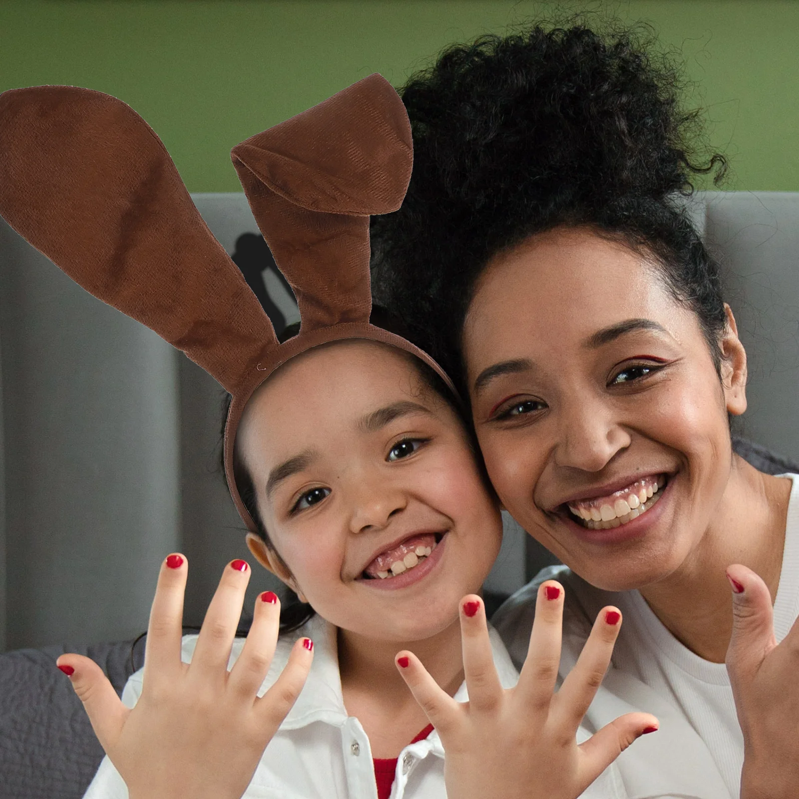 어린이를 위한 귀여운 개 귀와 꼬리 의상 세트 부드럽고 편안한 착용감 할로윈 파티 역할극 공연 놀이 시간에 이상적