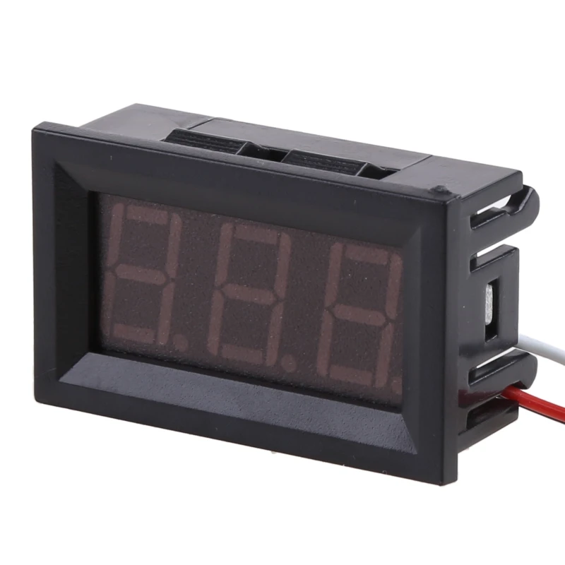 3-Wire Digital Voltmeter for DC 0-100V LED Display & Reverse Polarity for Protec