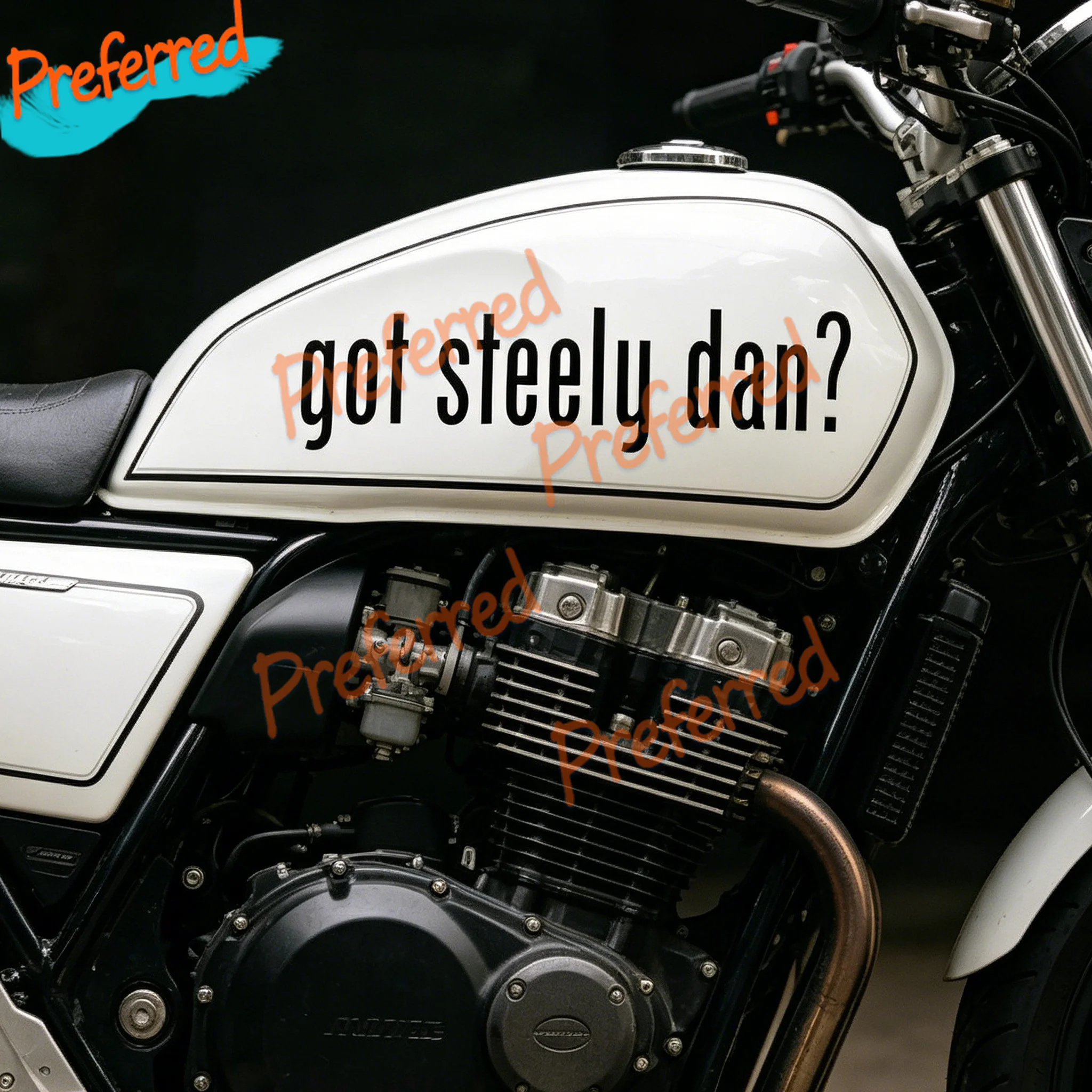 (2x) Got Steely Dan? Decals Labels Die Cut Sticker Customizable in Any Sticker Size -No Background