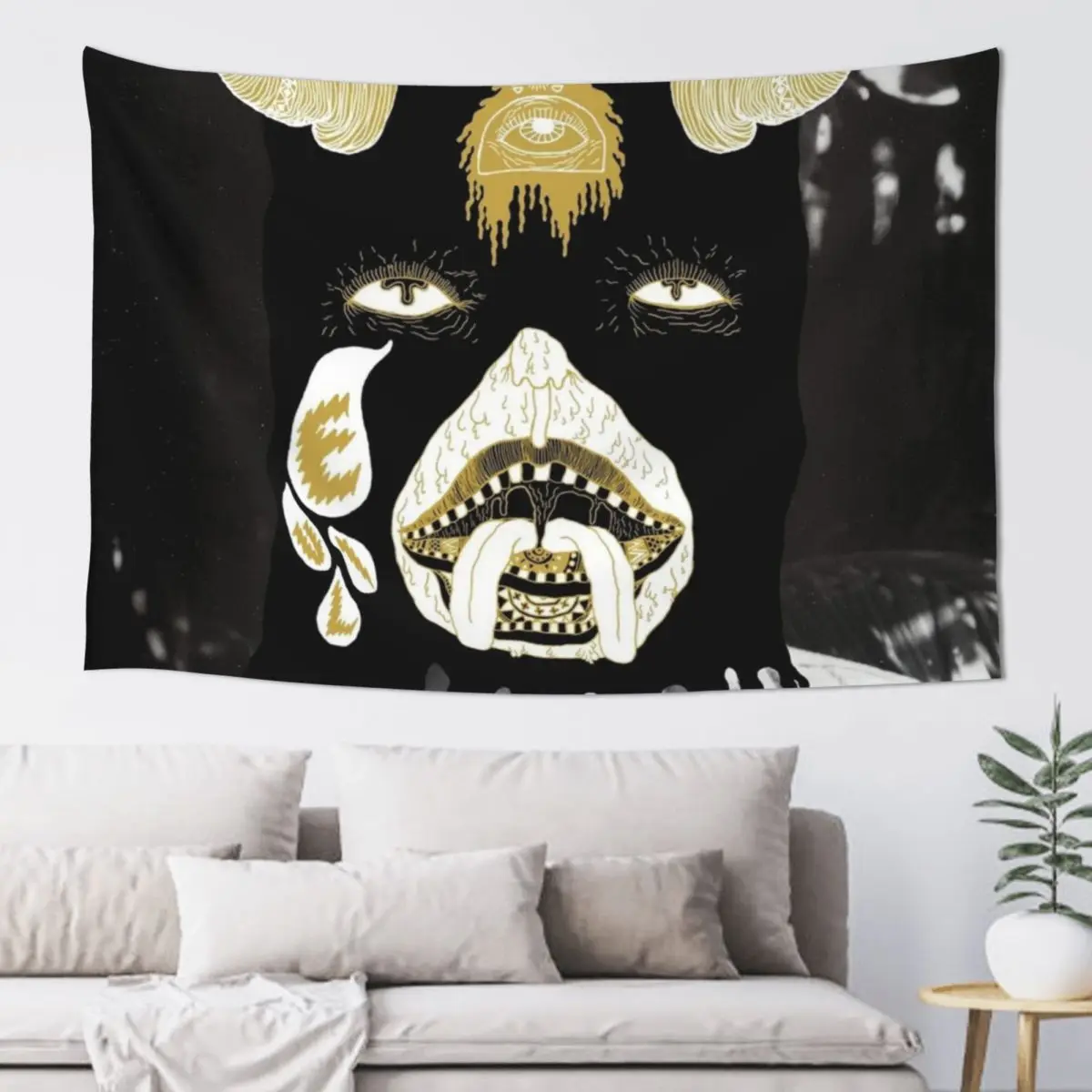 

Evil Friends Portugal. The Man Tapestry Outdoor Decoration Anime Decor Wallpaper Tapestry