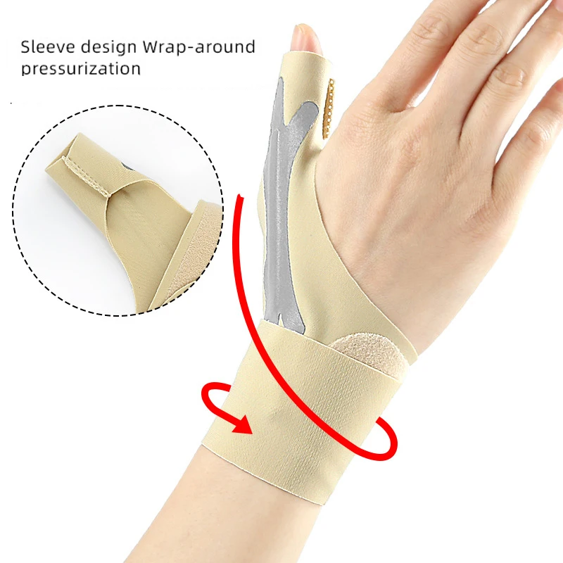 Thumb Brace Joint Orthosis Pure Color Splint Support Lightweight Breathable Right Left Hand Osteoarthritis Pain Relif Tendonitis