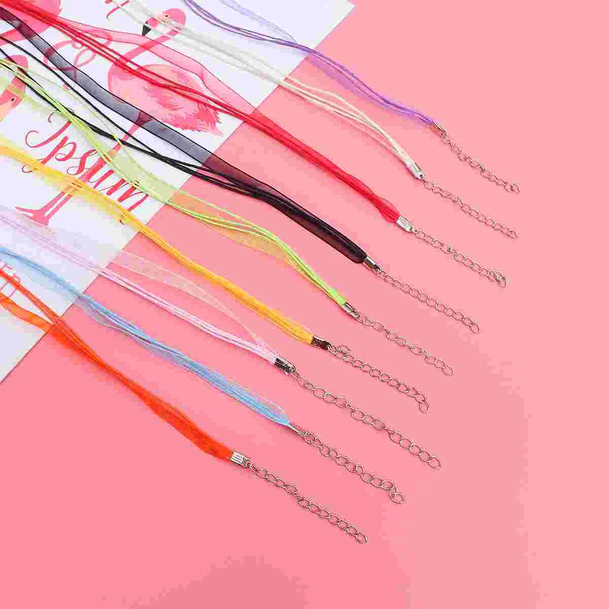 

100 Pcs Colorful Yarn Rope Necklace Cords for Jewelry Making Bracelet Projects Strong Flexible Minimal Stretch for Jewelry