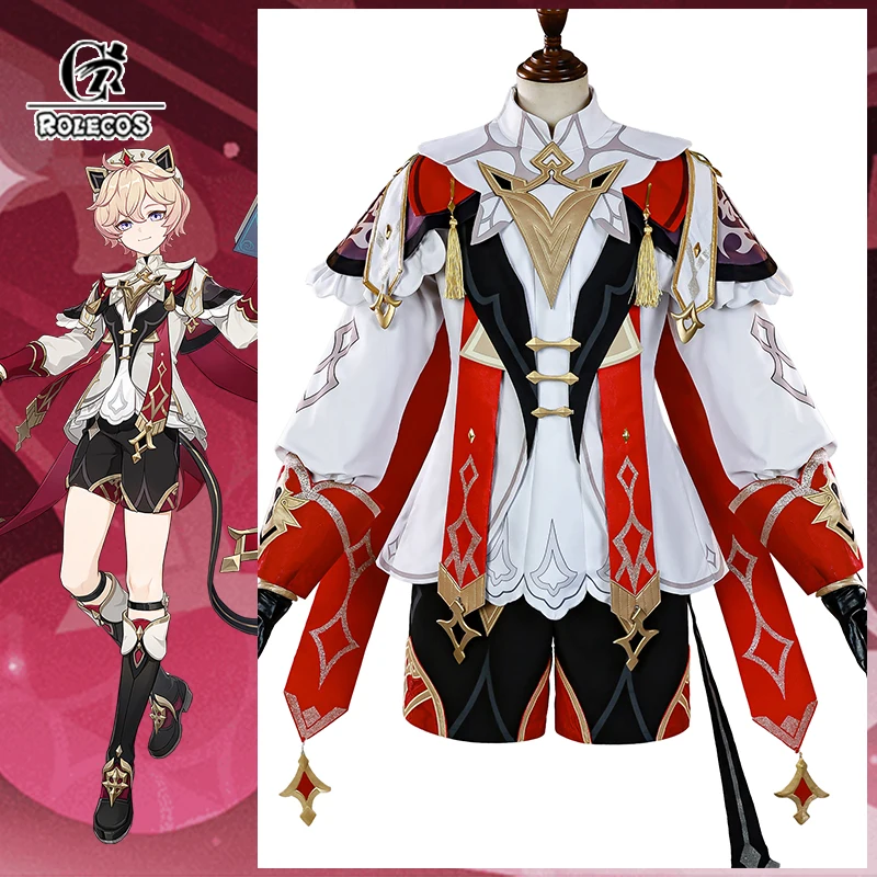 

ROLECOS Game Genshin Impact Dahlia Косплей Костюм Ода и Oblation Dahlia Хэллоуин Мужской Костюм Вечеринка Ролевая Игра Наряд Новая Кожа