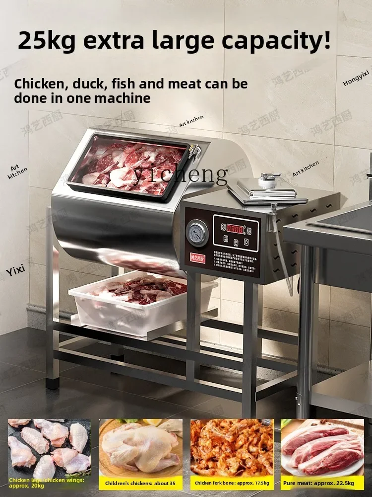 

A1 Commercial Marinade Machine Vacuum Tumble Automatic Stirring Chicken Leg Marinade Mixer Meat Mixing Machine
