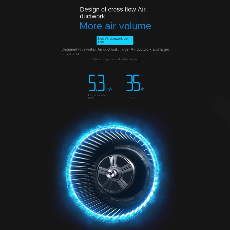 مروحة تكييف هواء للتبريد السريع لتنقية الأيونات السالبة مبرد هواء صغير منزلي يعمل باللمس مع زر للتحكم عن بُعد مروحة كهربائية