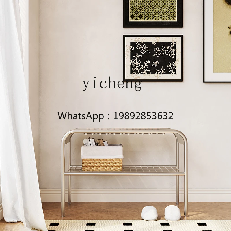 J-3 medieval style shoe change stool household door entry seated shoe rack entry door wrought iron