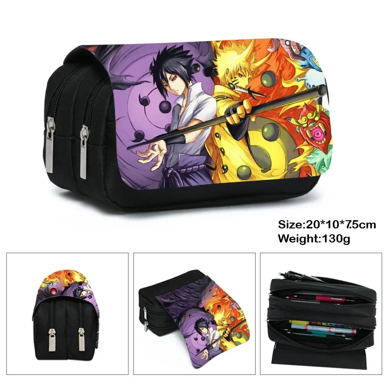 Anime Pencil Bag Stationery Box Akatsuki Primary and Secondary School Students Cartoon Animation Pencil Box Birthday Gift