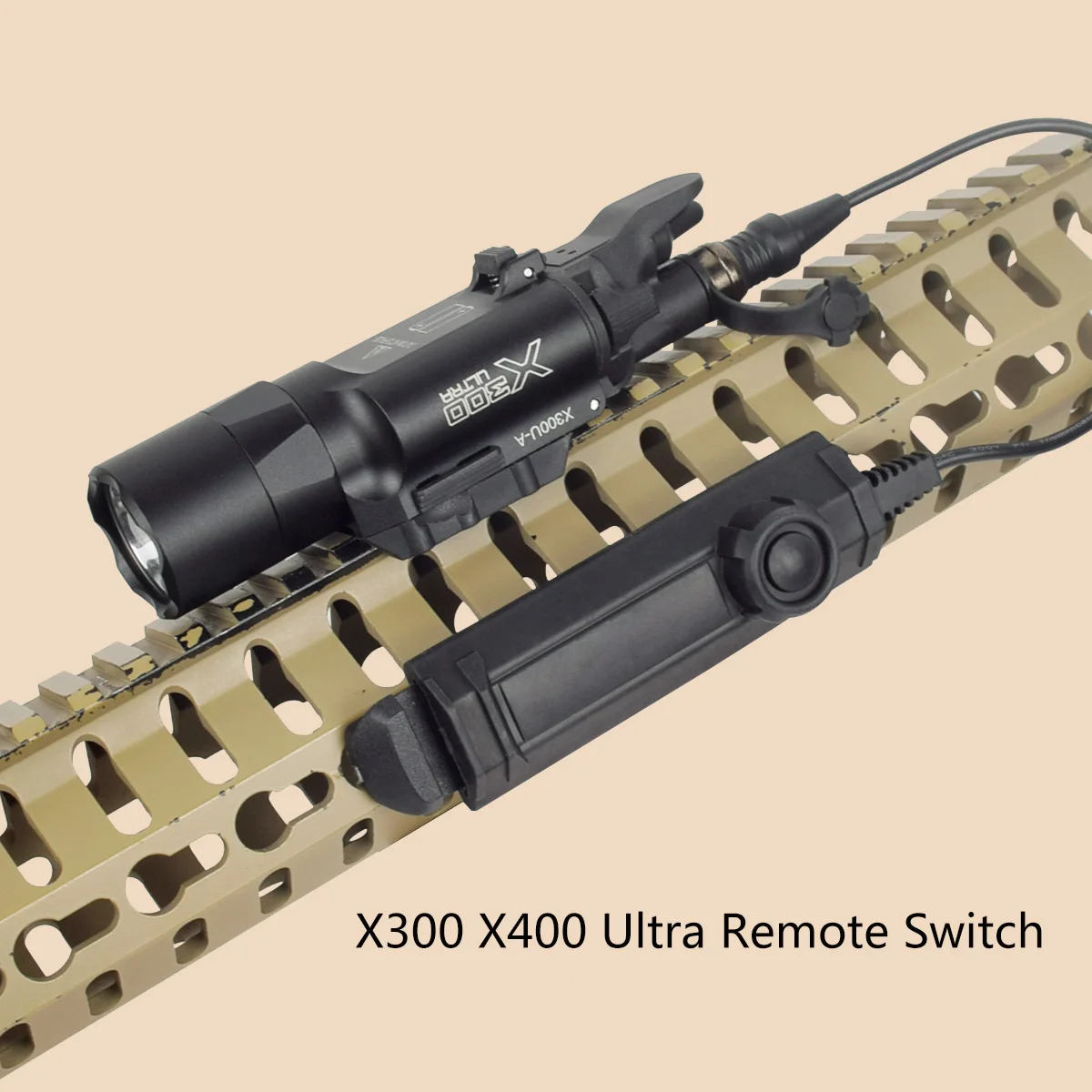 Tactical SureFire X300 X400 Ultra Weapon Flashlight Remote Dual Function Switch Hunting Light Constant Momentary Control