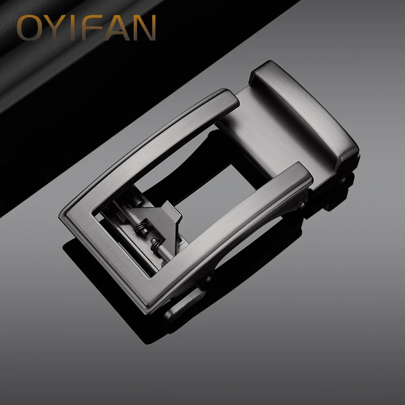 Men's Leather Belt Buckle 3.5cm Adapts to belts 3.3-3.5cm wide High quality alloy material Automatic ratchet belt buckle