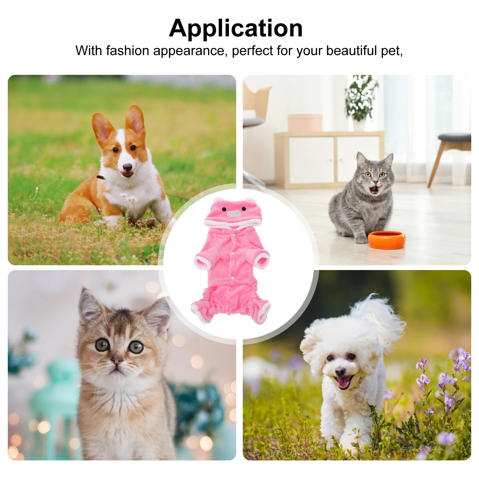 

Dog Costume For Halloween Pet Clothes Puppy Cat Sheriff Uniform Button Design Easy On Off Comfortable Gift