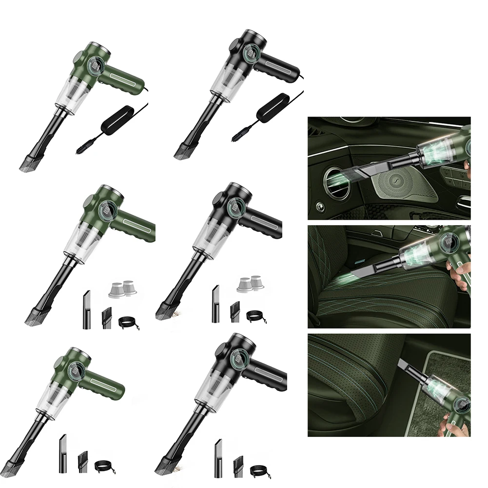 C D Cordless Battery Life Green Hairy Mouth Handheld High Suction Power Lightweight Black Brush Large Capacity