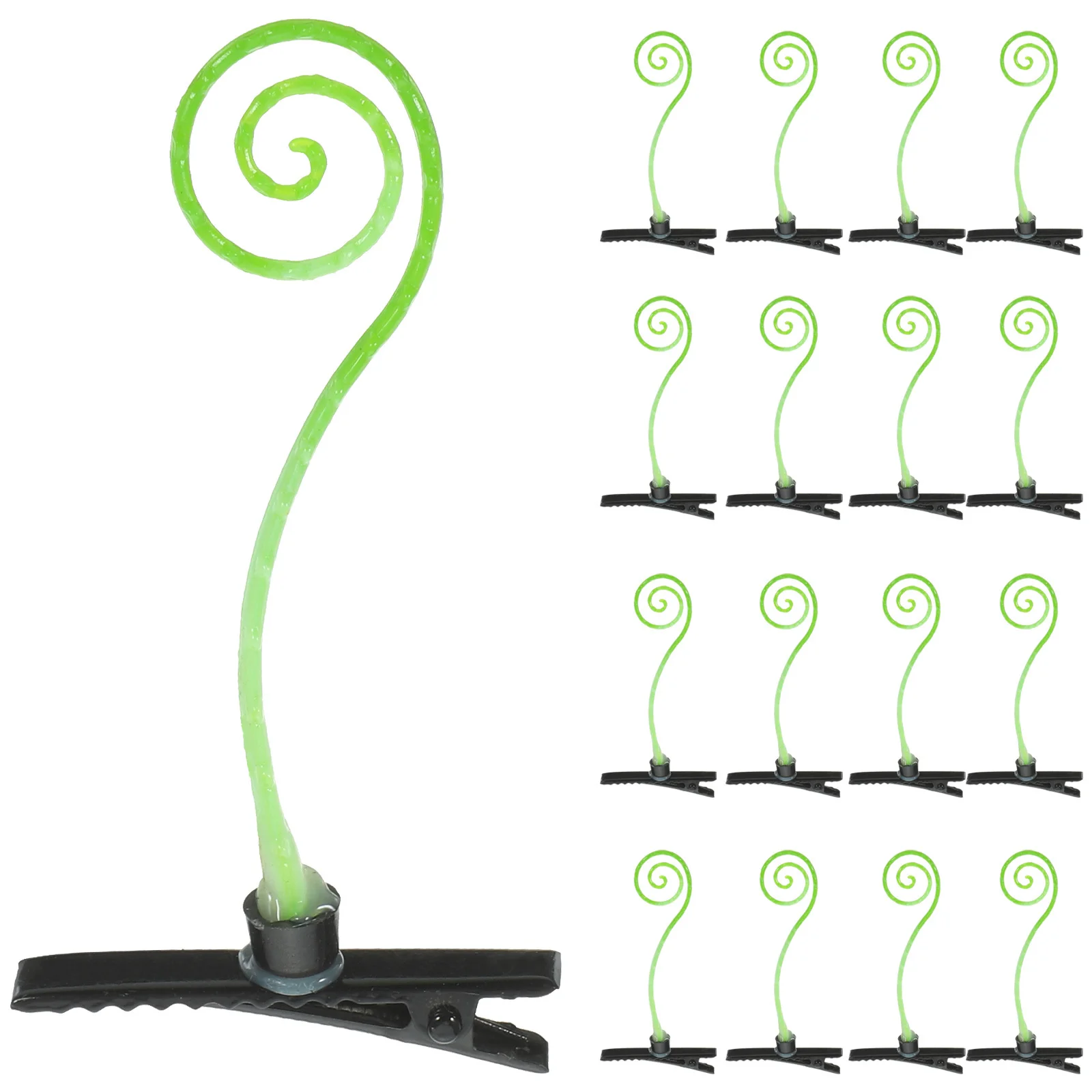 

40pcs Curly Grass Clips Artificial Plant Hair Clip For Girls Fun Hair Accessories Kawaii Hairpins Grass Barrettes For Kids Teen