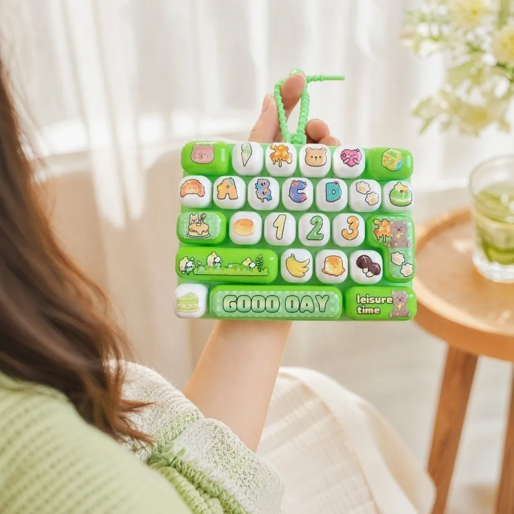 26 Key Decompression Button Bag Hanging Ornament Creative Style Mini Keyboard Pendant Small Gift Cute Cartoon Design