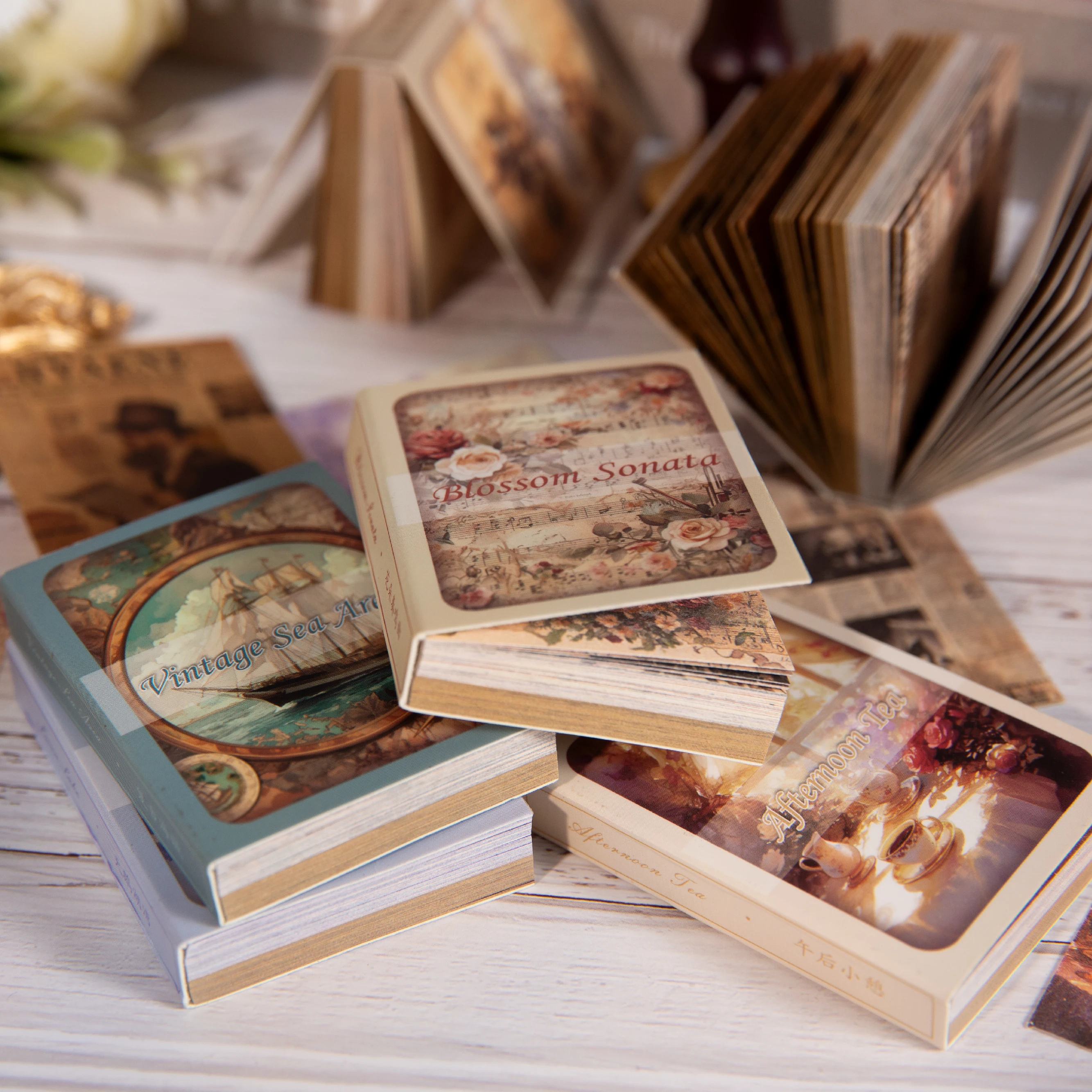 80 sztuk Vintage antyczne malarstwo kolekcja materiał papier materiały do ​​scrapbookingu DIY Album fotograficzny kolaż dziennik kreatywny papier artystyczny