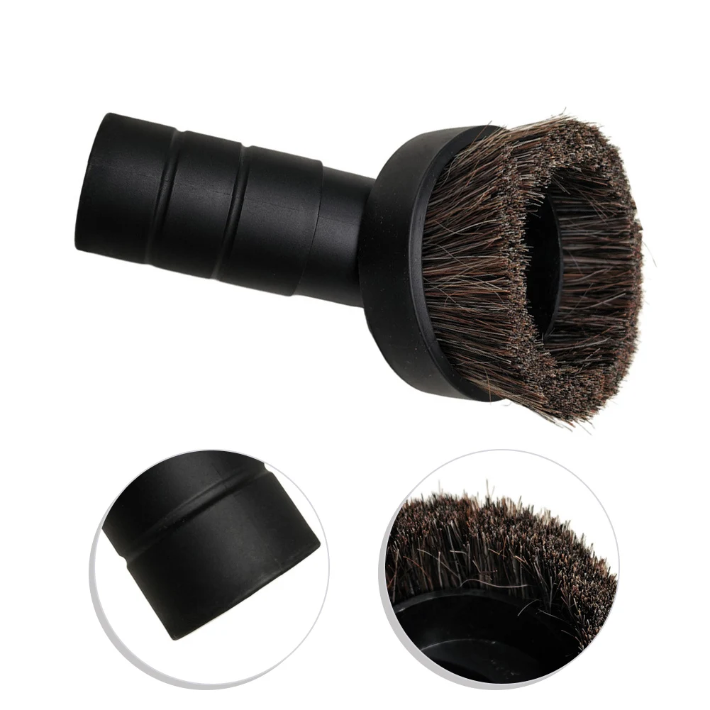 3 Inch Natural Bristle Dust Brush With 1-1/2 Inch Reducer For For For ProTeam 100110 Vacuum Cleaner Wand Hose Commercial Cleanin