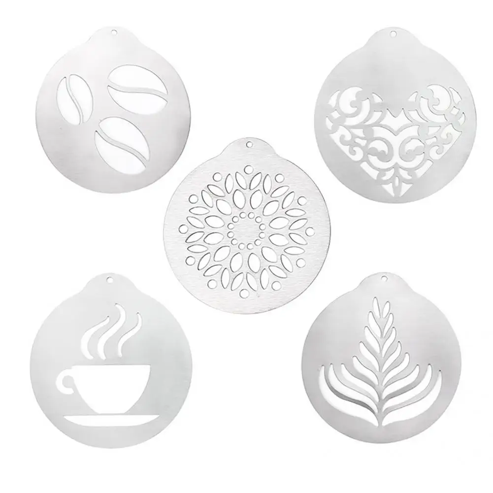 Delicate Workmanship Eco-friendly Cappuccino Mold Coffee Stencils for Cafe