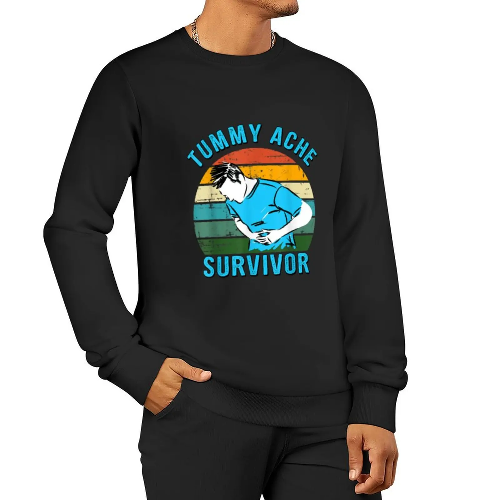 

Vintage Tummy Ache Survivor Pullover Hoodie tracksuits new hoodies and sweatshirts