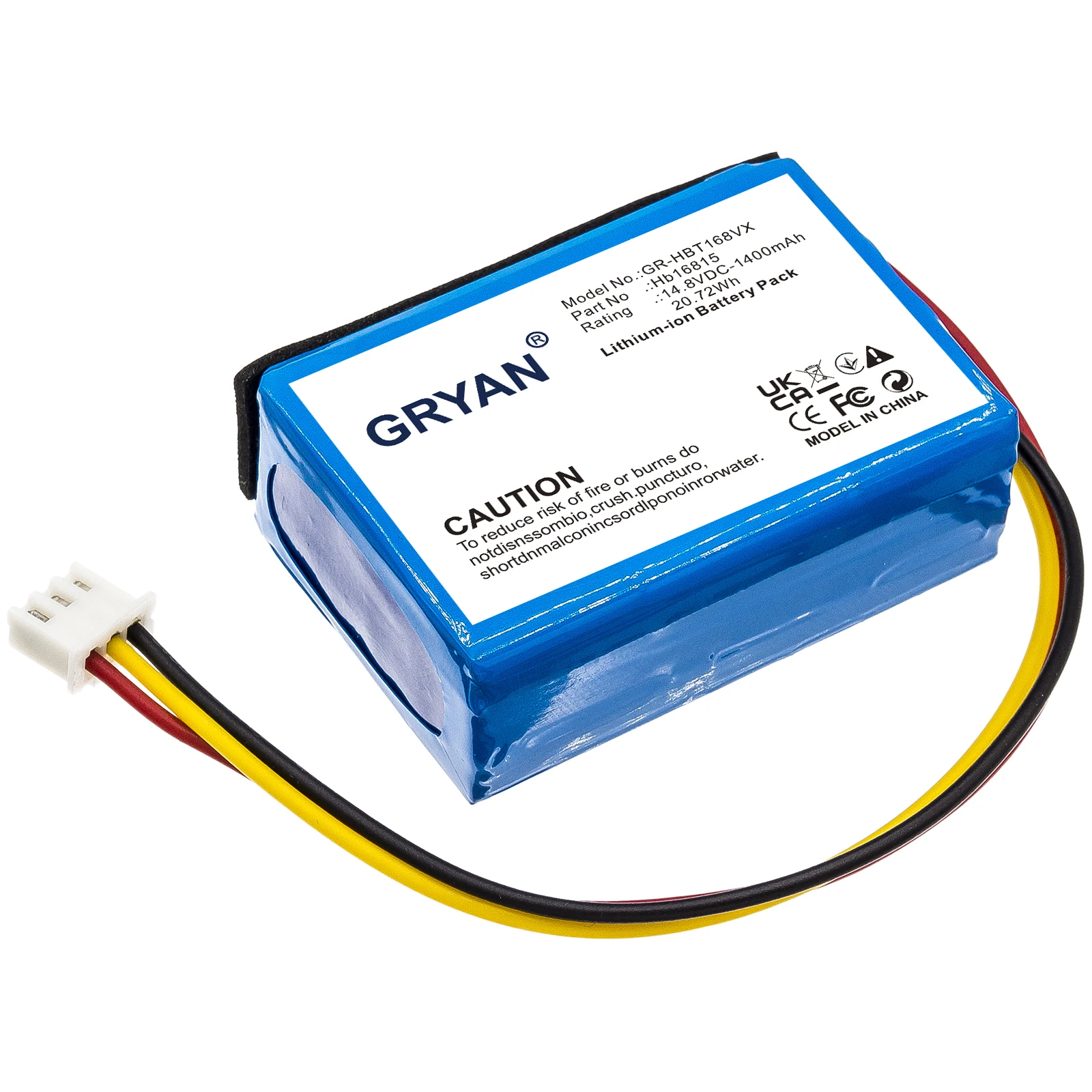 AE502945P HB16815 14.8V 1400mAh Li-Ion Battery For Window Cleaning Robot HOBOT 168 188 188C 198 268 288 298 358 368 388 G101 view 3