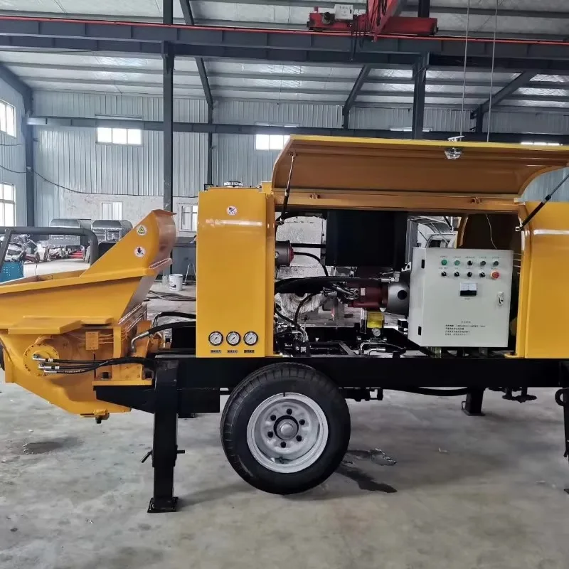 Customized Trailer-Mounted Diesel Concrete Pump Delivering Superior Flow Rates