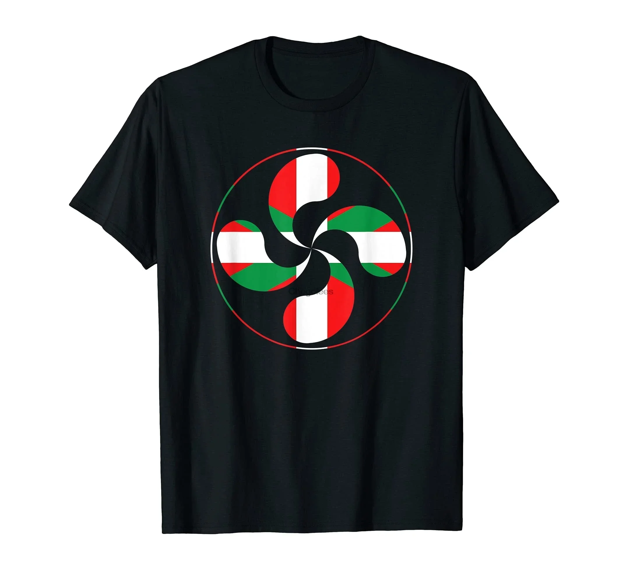 Basque Lauburu Country Cross Ikurrina Euskal Herria Eu Spain T-Shirt