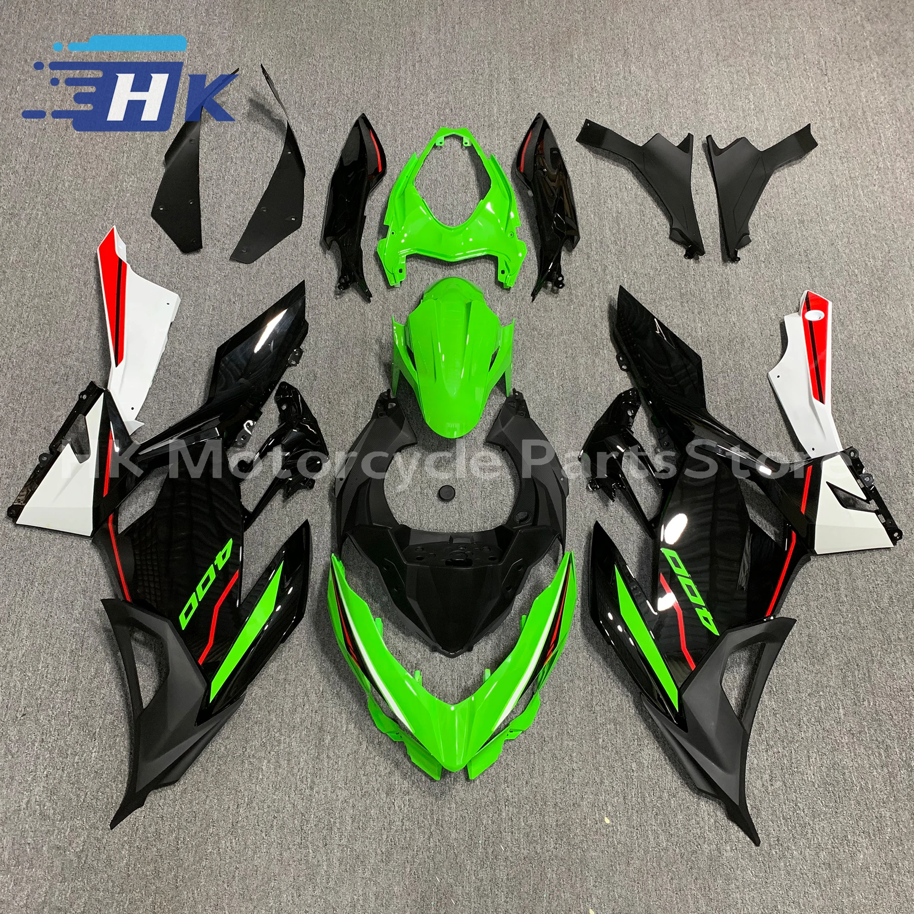 

Комплект обтекателя мотоцикла подходит для датчика Ninja 400 2018 2019 2020 2021 2022 2023 EX400 18 19 2021 22 23 года, обтекатель мотоцикла