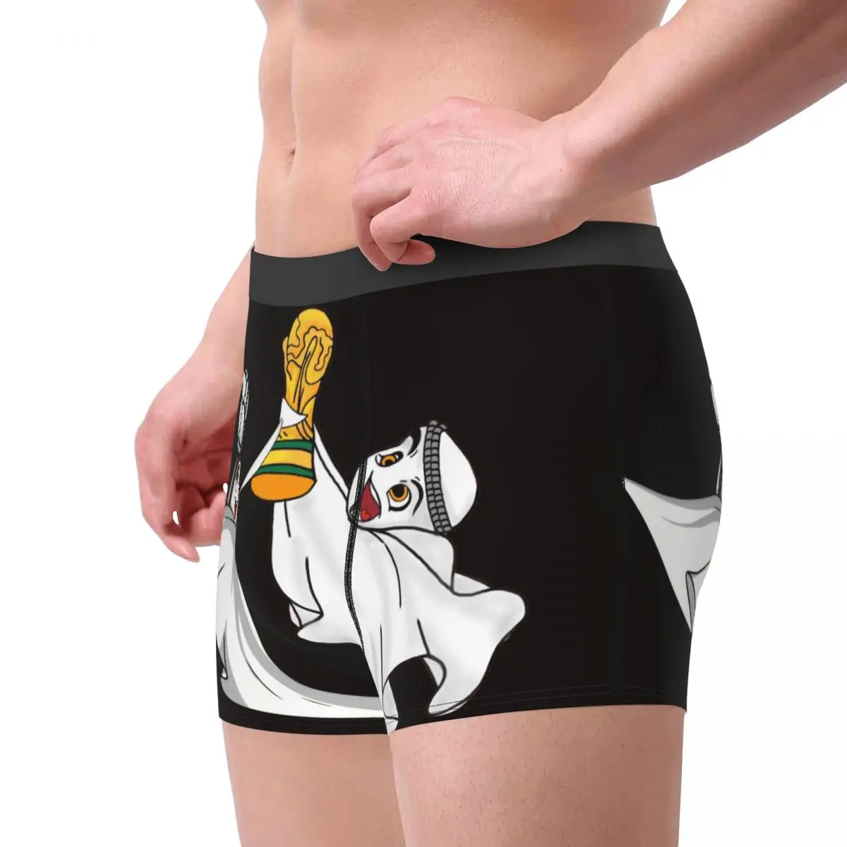 Mascotte saoudienne pour homme, boxer, slip, sous-vêtement, respirant, haute qualité, cadeaux d'anniversaire, 402