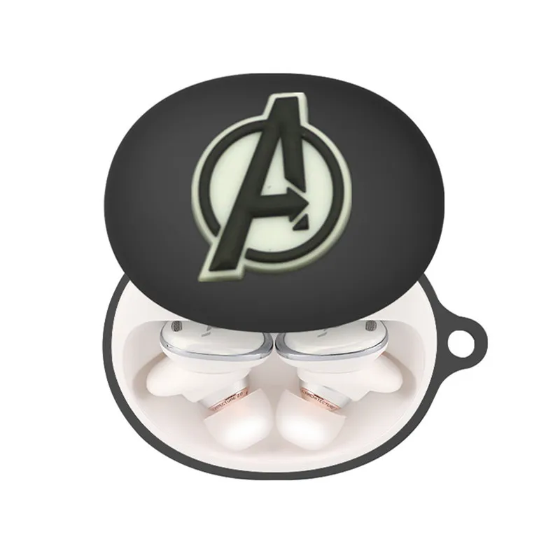 ديزني مارفل حقيبة سماعة الاذن غطاء ل Anker Soundcore الحرية 3 برو الكرتون سيليكون سماعات لاسلكية واقية قذيفة مع هوك