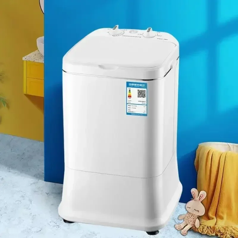 Washing Machine - Household Small Semi-automatic. Mini for Baby, Children. For Dormitory, Rental. Washing and Drying Integrated.