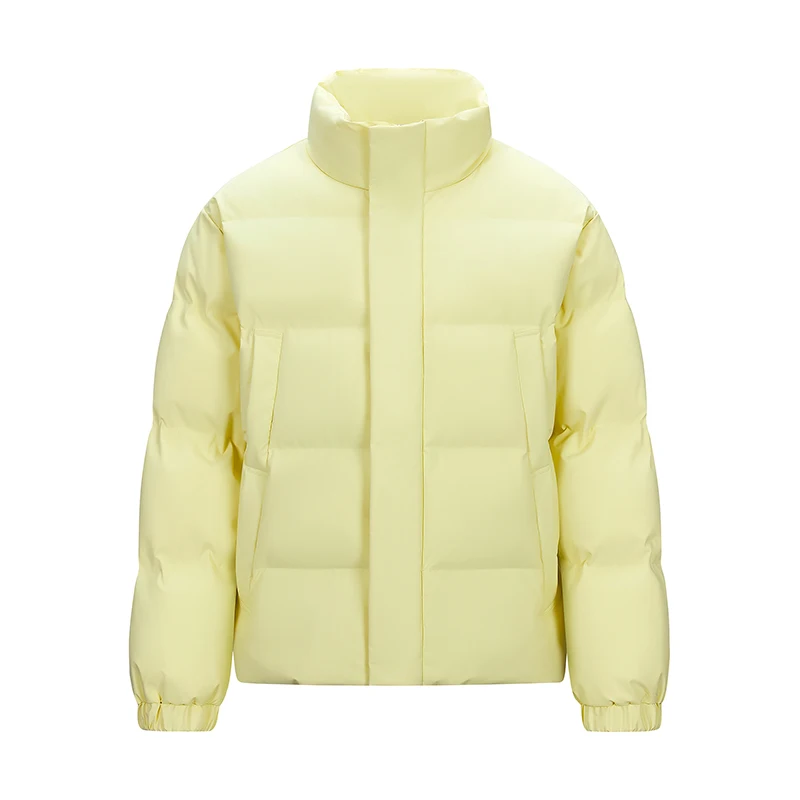 Homme Parka chaud coton rembourré vestes manteau d'hiver Hommes Luxe couleur unie col montant fermeture éclair Chaquetas Para Hombre hommes vêtements d'extérieur