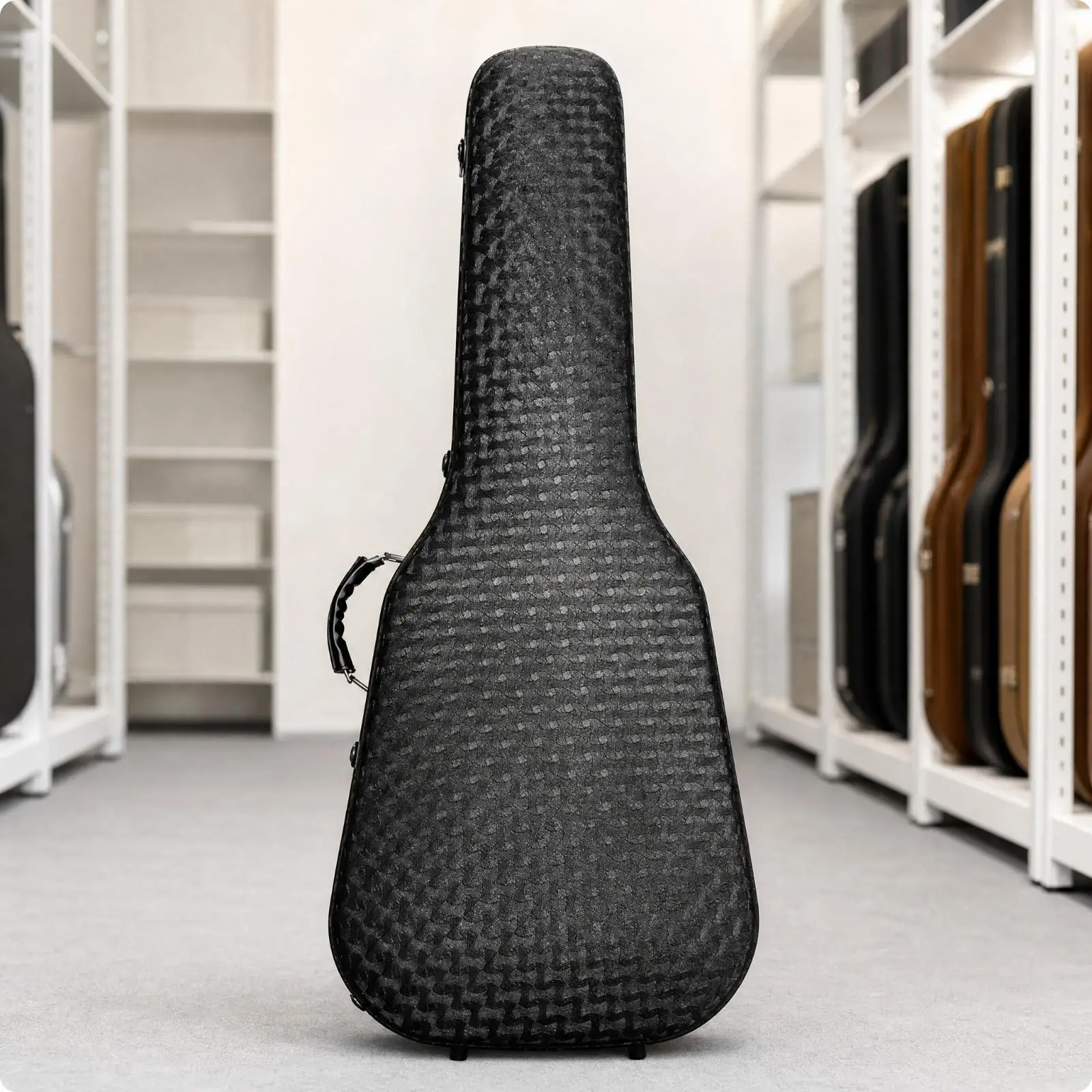 Rigid EPP Electric Guitar Case with Shoulder Strap Water Resistant Protective Hard Shell Case for ST T Style Guitar Rehearsal