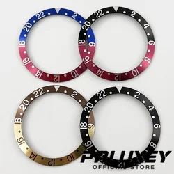 38mm Retro Slope 38mm*30.6mm High quality Aluminum Bezel Insert fit 40mm Case NH35 NH34 GMT Automatic Movement Watch