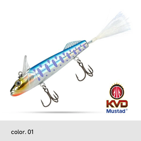 Floating/Sinking Rolling Hard Fishing Lure 3.5g 5g 4.5g 6.5g Mid-strolling Action Fiber Tail Wacky Rig Lure for Bass Pike