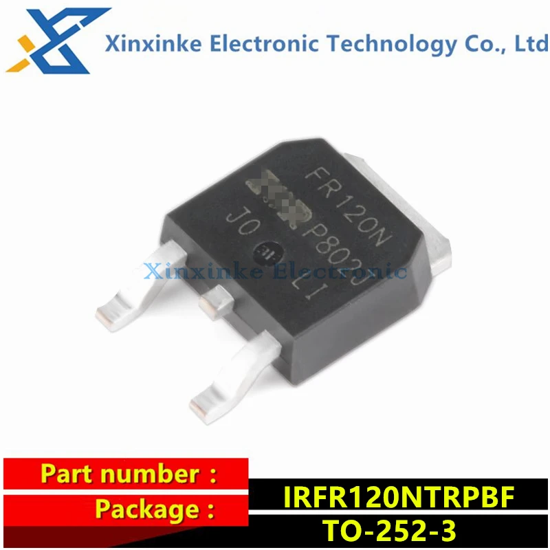 

10PCS IRFR120NTRPBF TO-252-3 IRFR120N FR120N N-channel MOS Transistor Field Effect Transistor