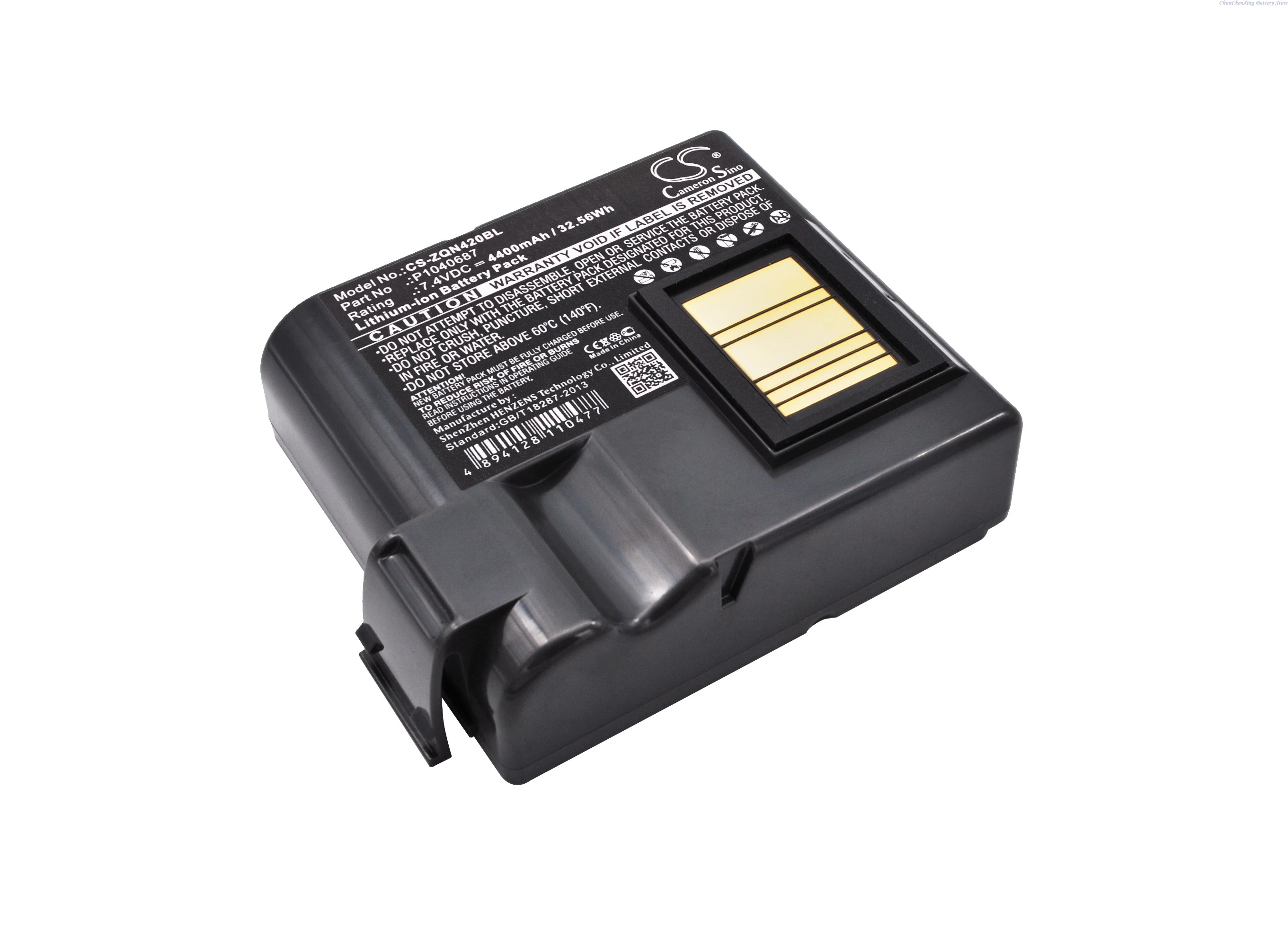 7.4V 4400mAh /5200mAh/6400mAh Portable Printer Battery P1040687,P1050667-016,BTRY-MPP-68MA1-01 for Zebra QLN420, ZQ630